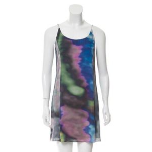 Multicolor Theyskens' Theory silk mini dress